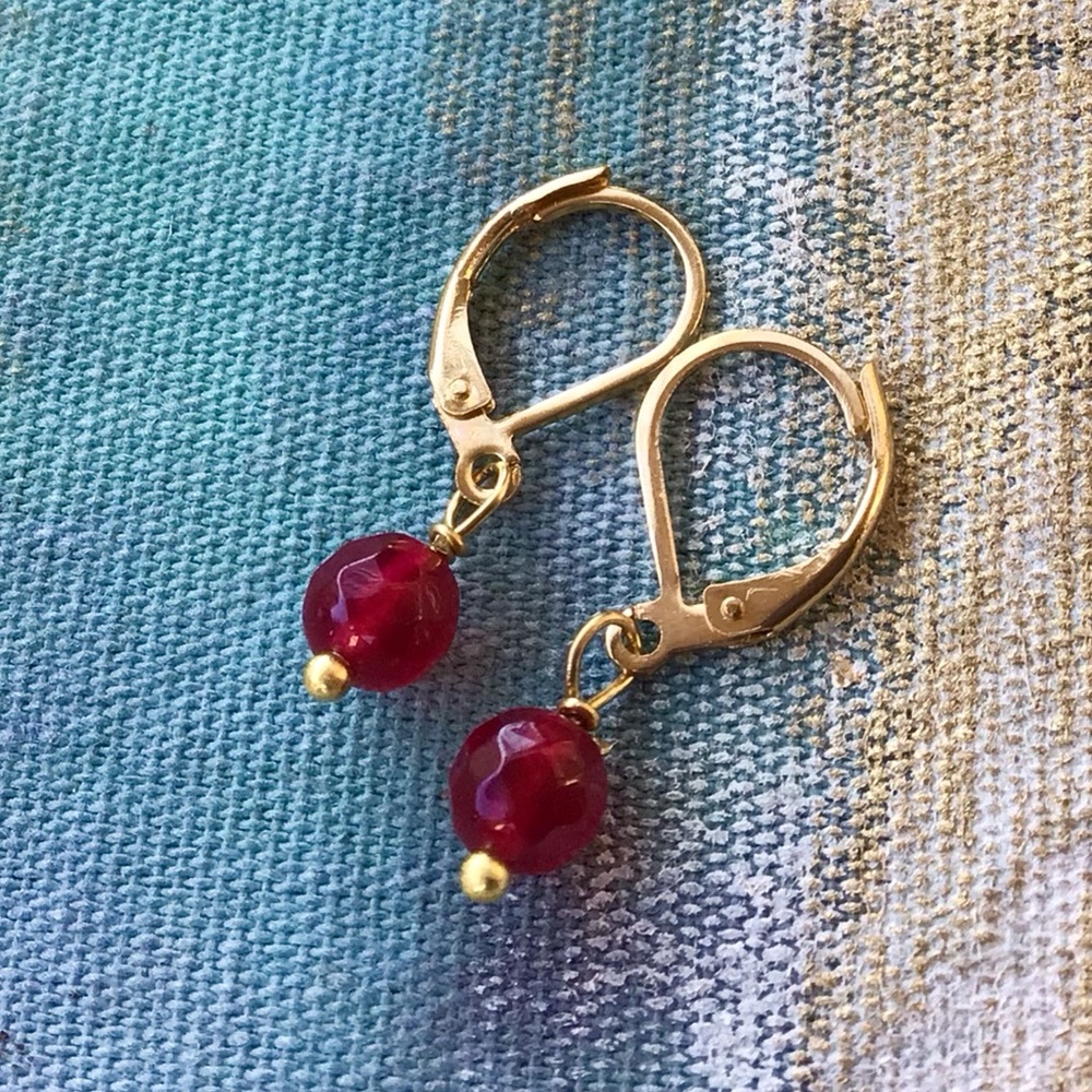 New Ruby Sundance Charm Earrings - Picture 5 of 11